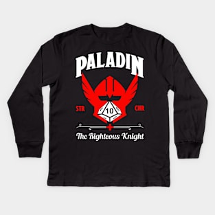 D&D Character Class Paladin Kids Long Sleeve T-Shirt